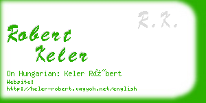 robert keler business card